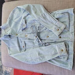 Lightweight Jean Trench Coat